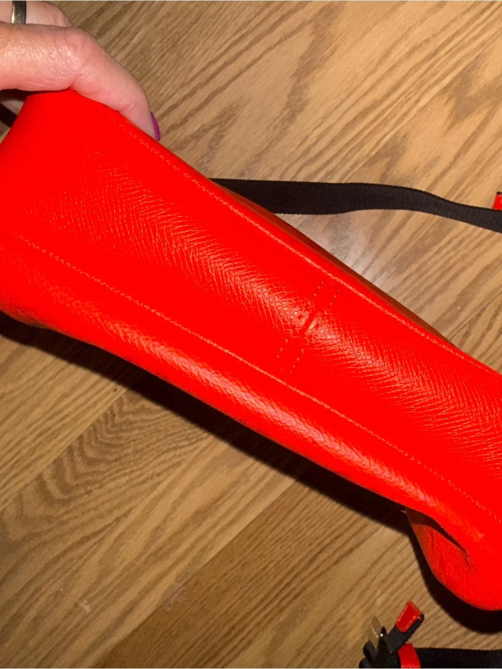 Louis Vuitton Red Leather Monogram Messenger Bag